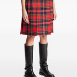Gonna midi con  motivo tartan in rosso Undercover - donna 