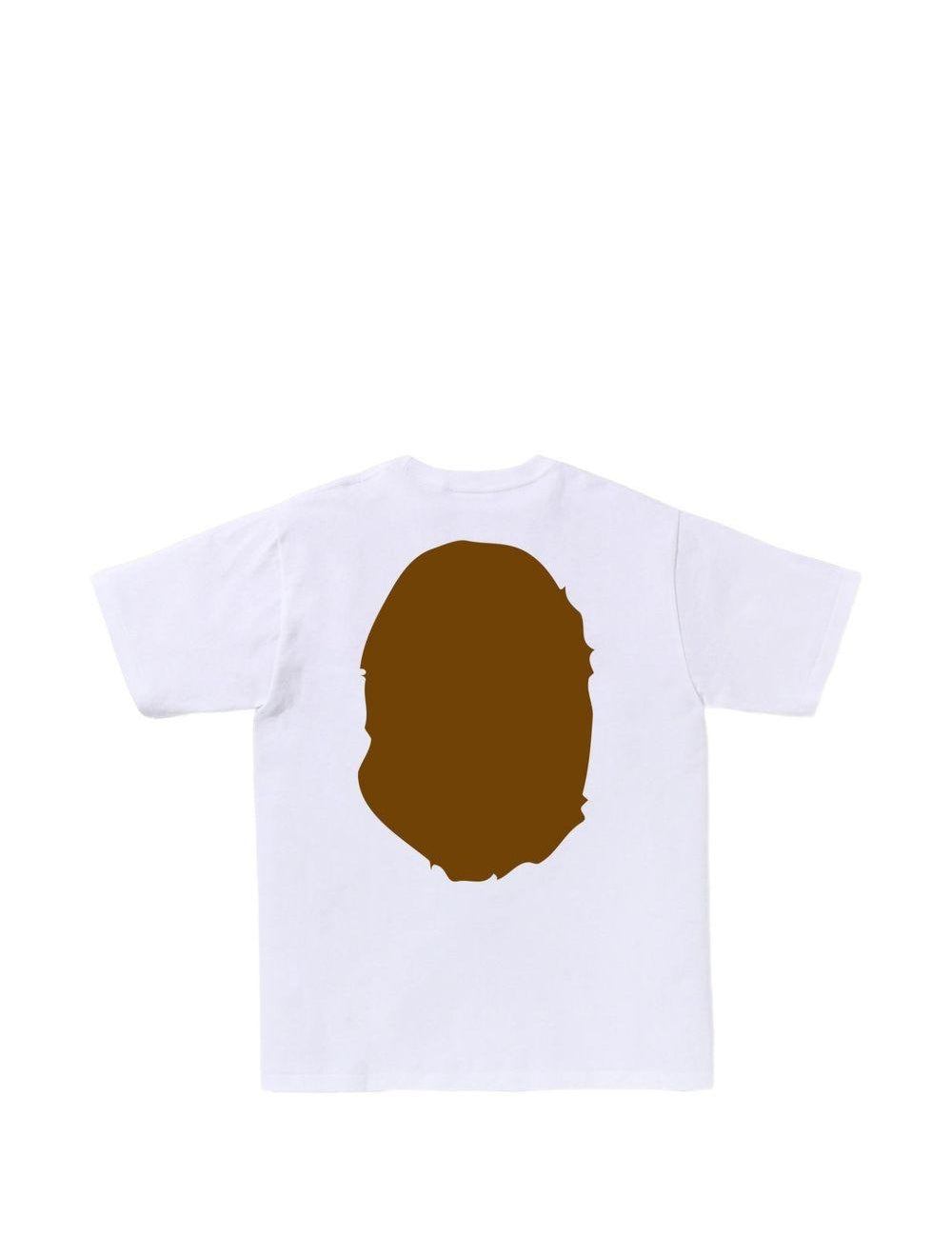 T-shirt con stampa in bianco A BATHING APE - uomo 