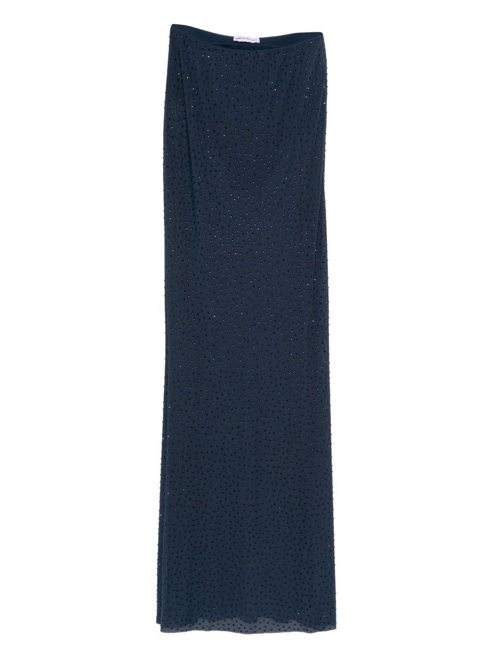 Gonna maxi con cristalli in blu Rebecca vallance - donna 