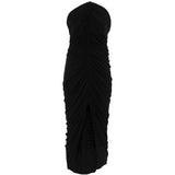 Abito midi senza spalline in nero Alexander wang - donna 