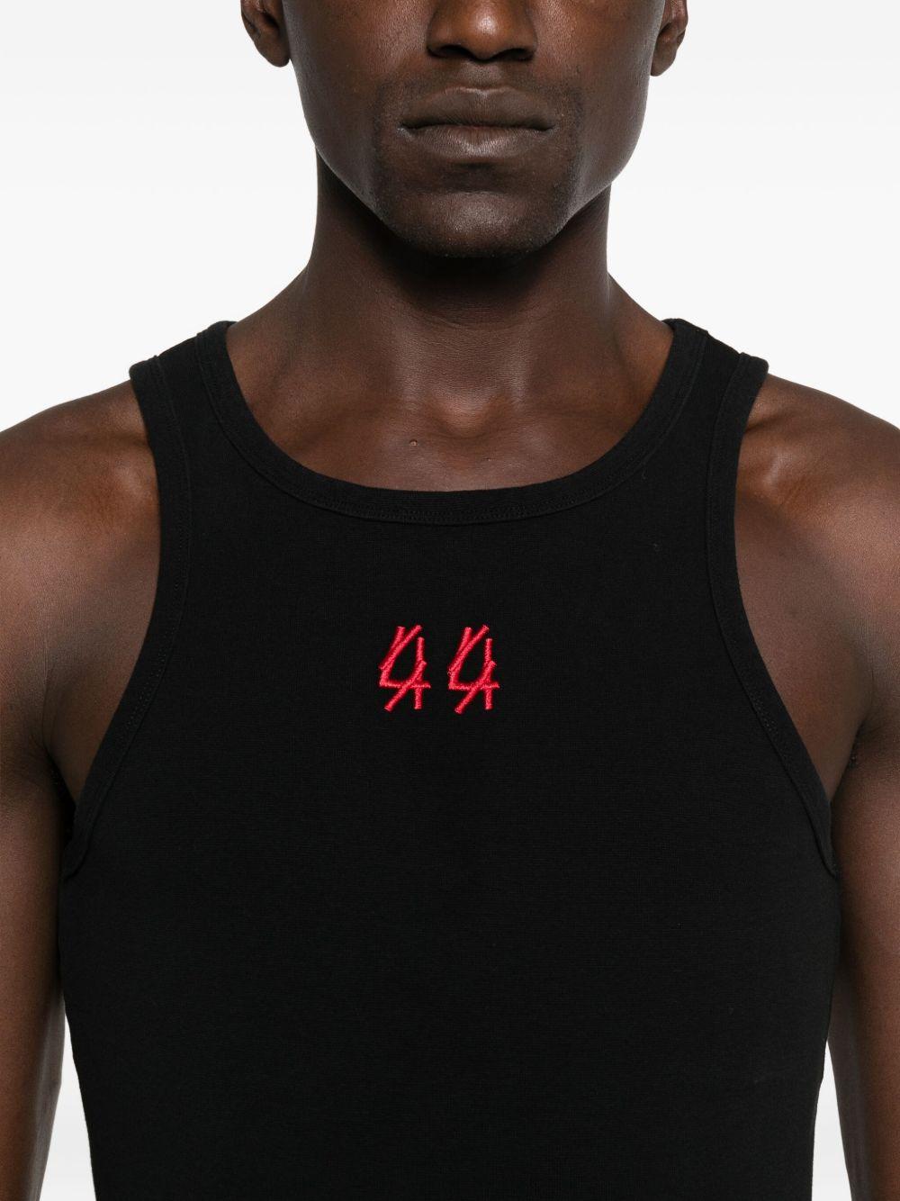 Canotta con ricamo in nero 44 label group - uomo 