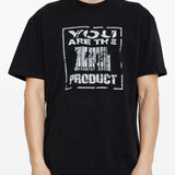 T-shirt con stampa grafica in nero 44 label group - uomo 