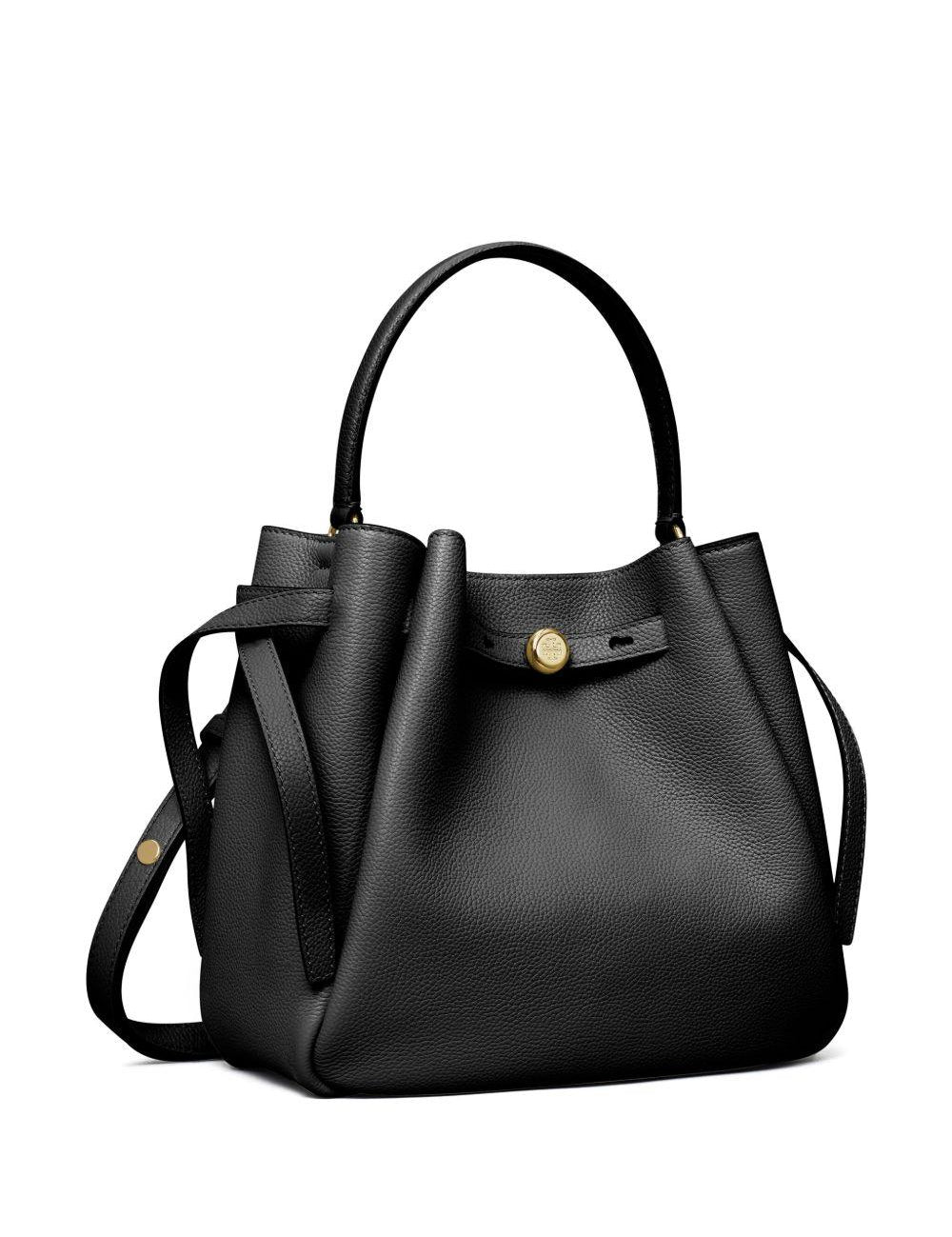 Borsa a mano romy in nero tory burch - donna 