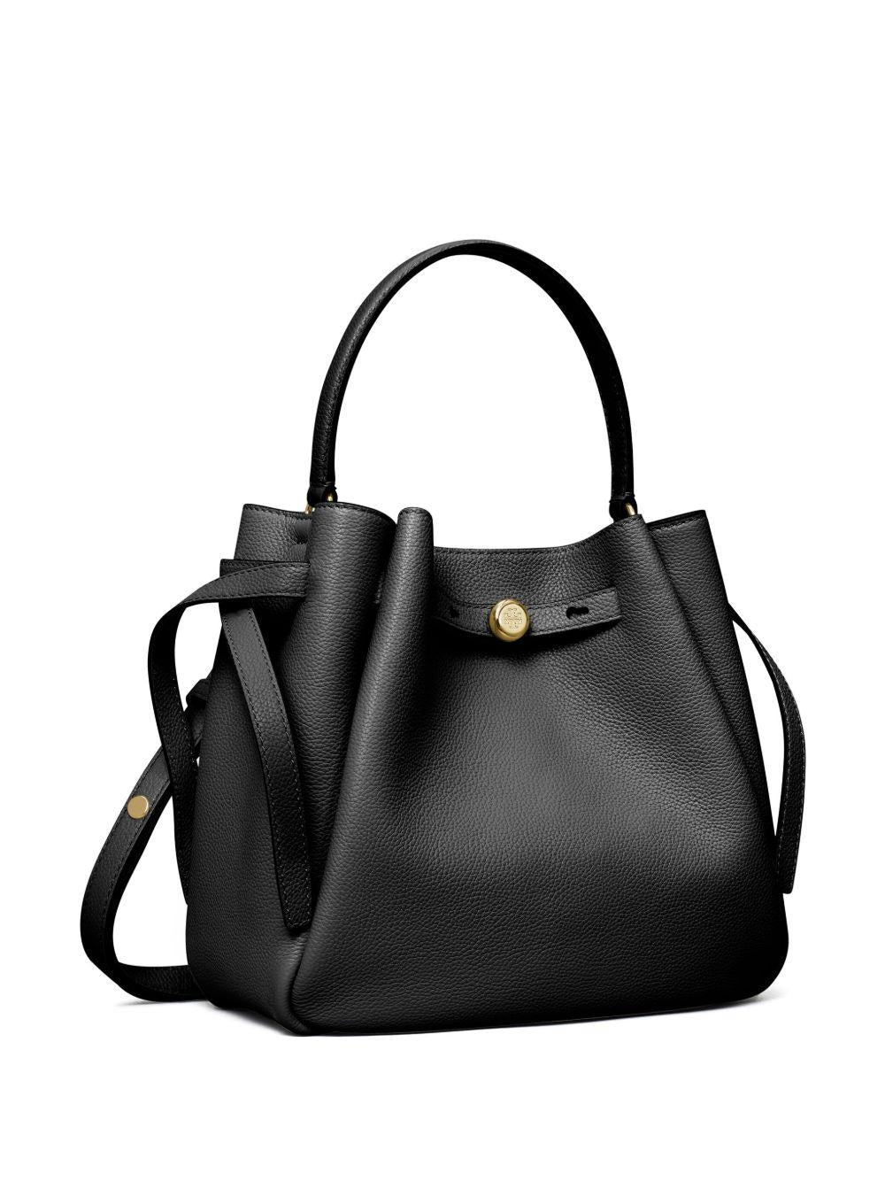 Borsa a mano romy in nero tory burch - donna 