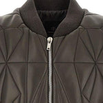 Gilet trapuntato geocamo in marrone Rick Owens x Moncler - unisex<BR/> 