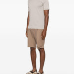 T-shirt girocollo in grigio John smedley - uomo 