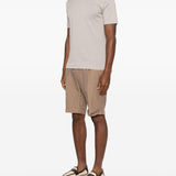 T-shirt girocollo in grigio John smedley - uomo 