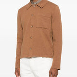 Cardigan con taschino in marrone A.P.C: - uomo 
