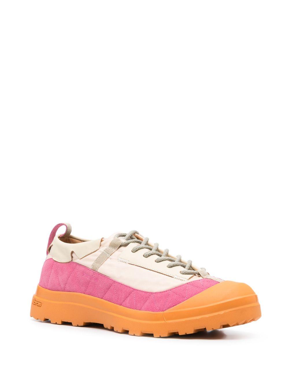 Sneakers con design a inserti in arancione Ranra - uomo 