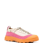 Sneakers con design a inserti in arancione Ranra - uomo 