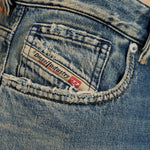 Jeans effetto usurato d-sire-yu del 1996 in blu 