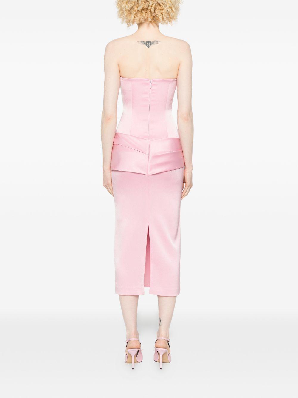 Abito midi avvitato in rosa Alex Perry - donna 
