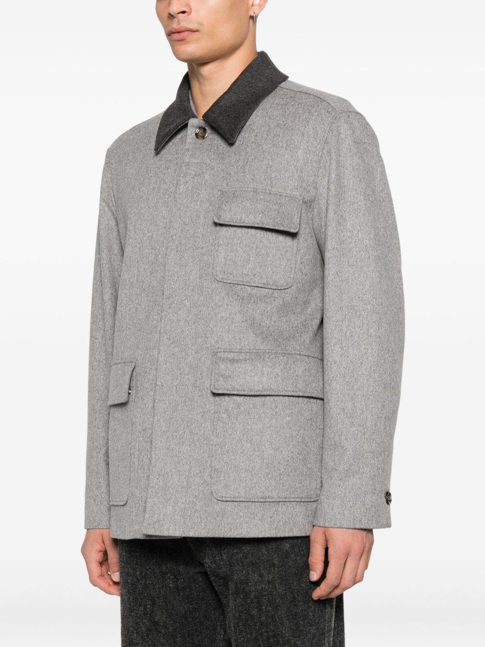 Giacca-camicia con tasche in grigio Lardini - uomo 
