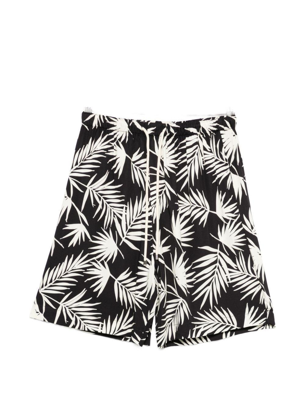 Shorts con stampa in blu Laneus - uomo 