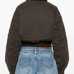 Giacca crop con tasche in marrone Feng chen wang - donna 