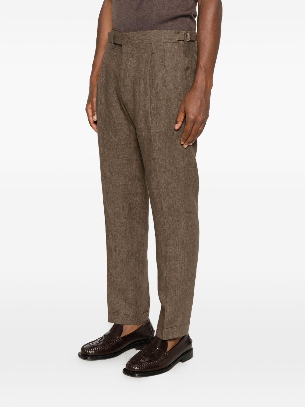 Pantaloni con regolazioni laterali in marrone Briglia 1949 - uomo 
