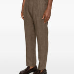 Pantaloni con regolazioni laterali in marrone Briglia 1949 - uomo 