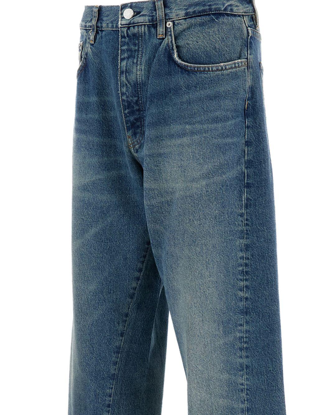 Jeans a gamba larga con cinque tasche in blu Sunflower - uomo 