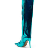 Stivali al ginocchio Alex 105mm in azzurro - donna 