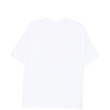 T-shirt con logo in bianco A bathing ape - uomo 