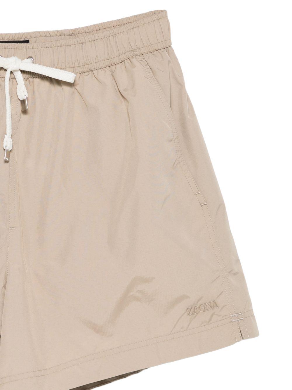 Costume da bagno con coulisse in beige Zegna - uomo 