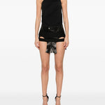 Minigonna temple in nero Rick owens - donna 