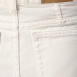Pantaloncini in jeans di cotone in avorio Ami paris - donna 