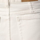 Pantaloncini in jeans di cotone in avorio Ami paris - donna 