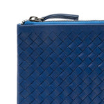 Clutch intrecciato A4 in blu Dragon diffusion - donna 