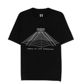 T-shirt con grafica in nero Rick owens - uomo 
