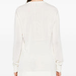 Maglione a girocollo in bianco Toteme - donna 