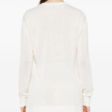 Maglione a girocollo in bianco Toteme - donna 