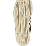 Sneakers superstar stampa animalier in marrone 