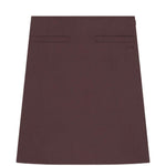 Gonna midi con logo ricamato in bordeaux Courrèges - donna 