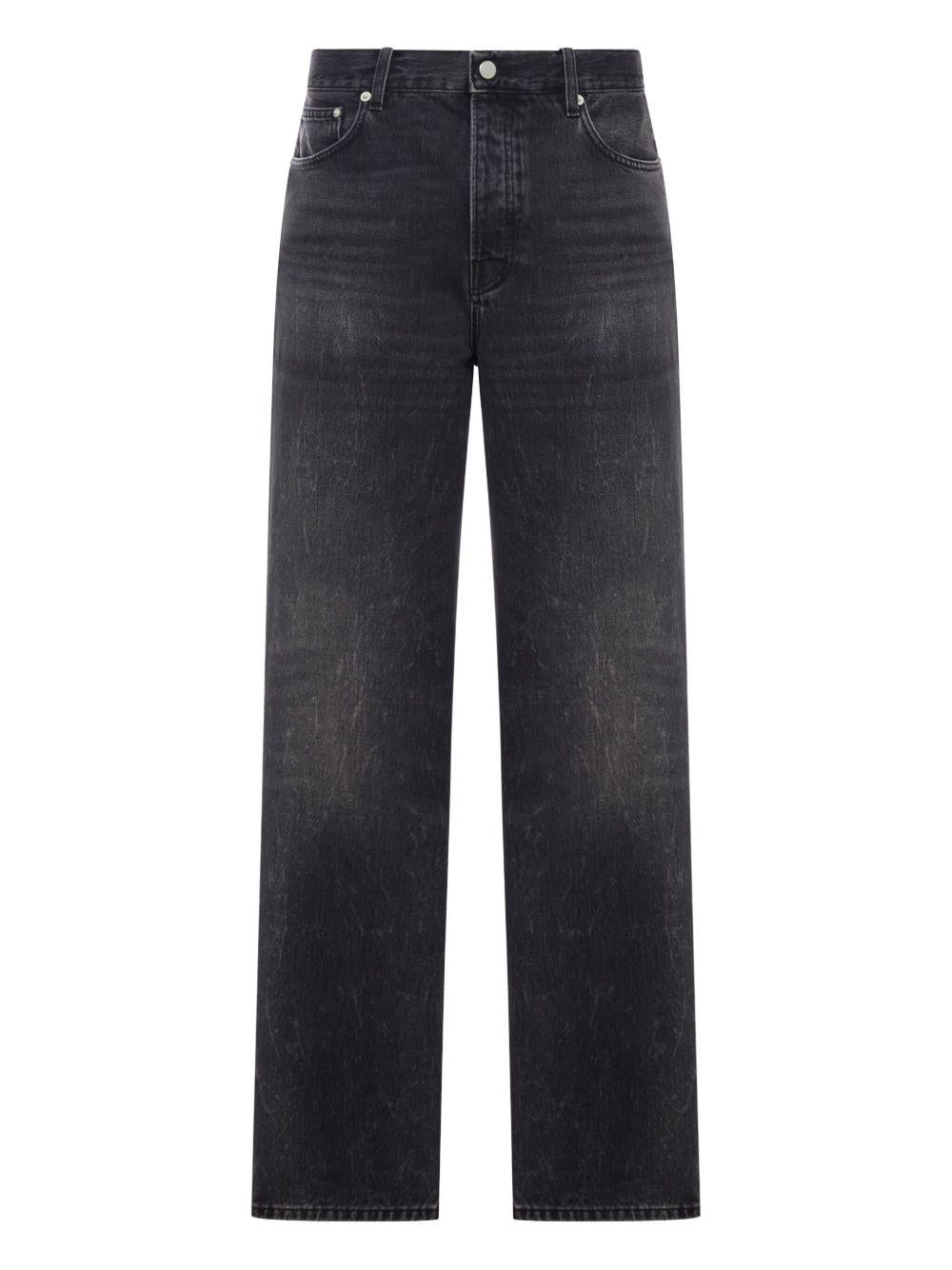Jeans dritti con cinque tasche in  nero Haikure - uomo 