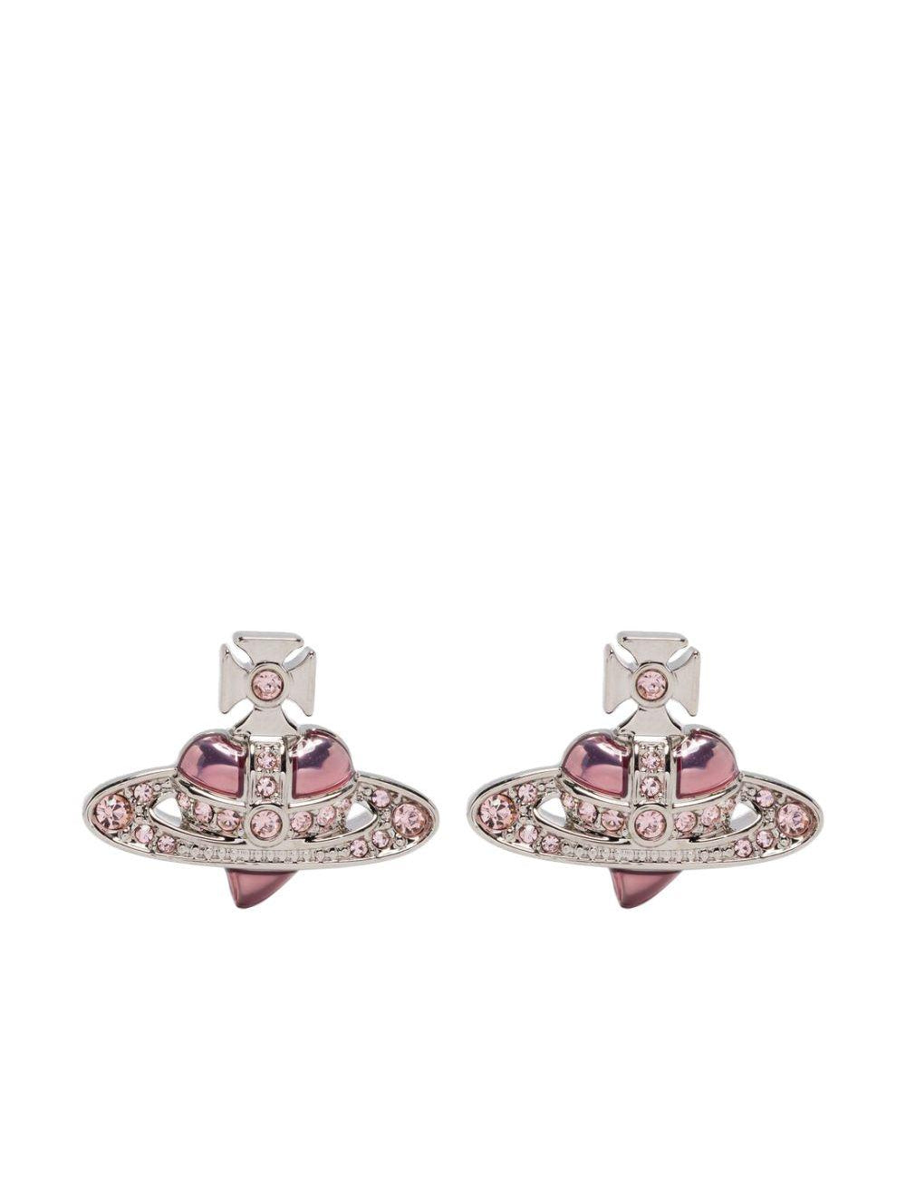 Orecchini New Diamante Heart in rosa 