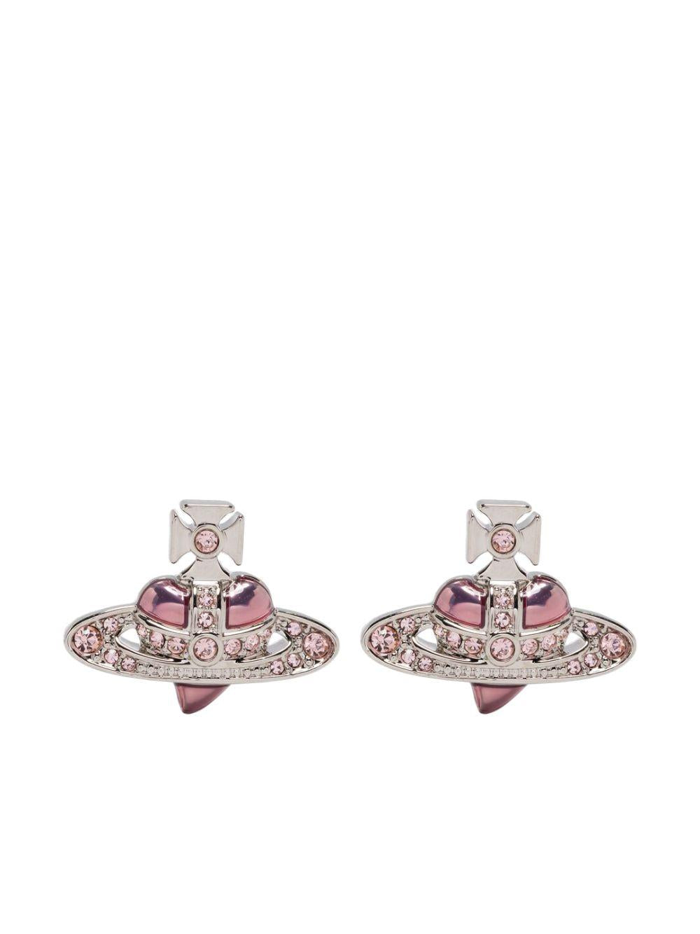 Orecchini New Diamante Heart in rosa 