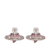 Orecchini New Diamante Heart in rosa 
