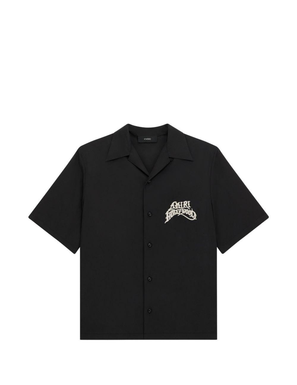 Camicia a maniche corte Hollywood in nero 
