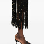 Abito con frange in nero Simkhai - donna 