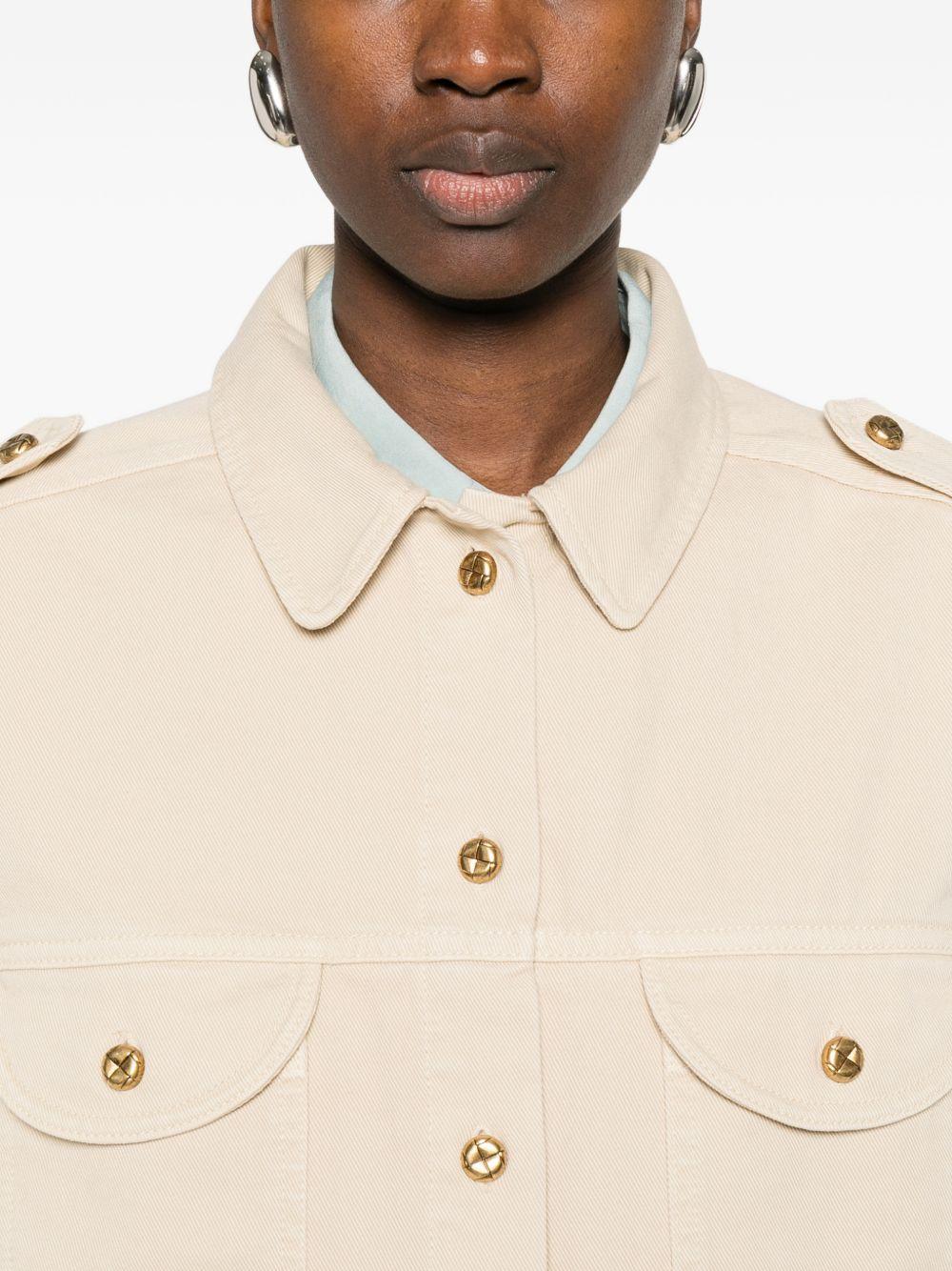 Giacca sahariana in denim beige BLAZÉ MILANO - donna 