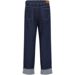 Jeans dritti con ricamo su tasca in blu Marni - uomo 
