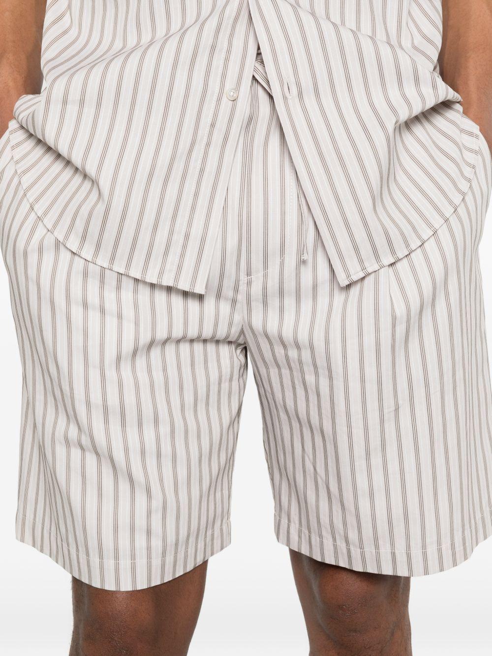 Pantaloncini a righe in beige Grayed - uomo 