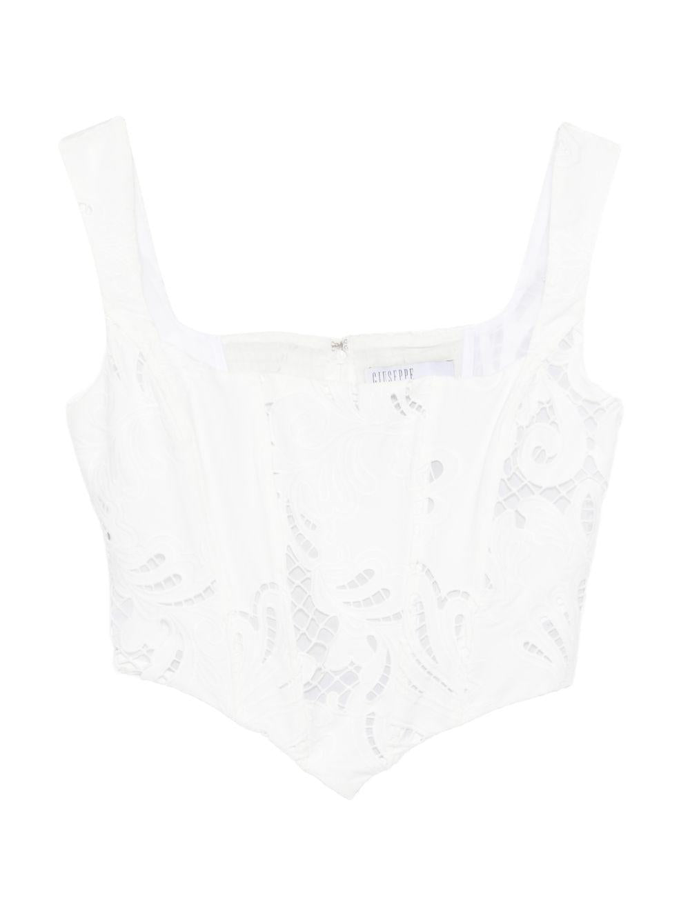 Corsetto in pizzo bianco Giuseppe Di Morabito - donna 