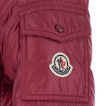 Piumino con cappuccio glesse in bordeaux Moncler - donna 