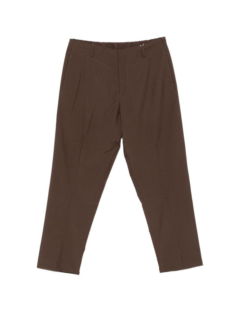 pantaloni diky in marrone grayed - uomo 