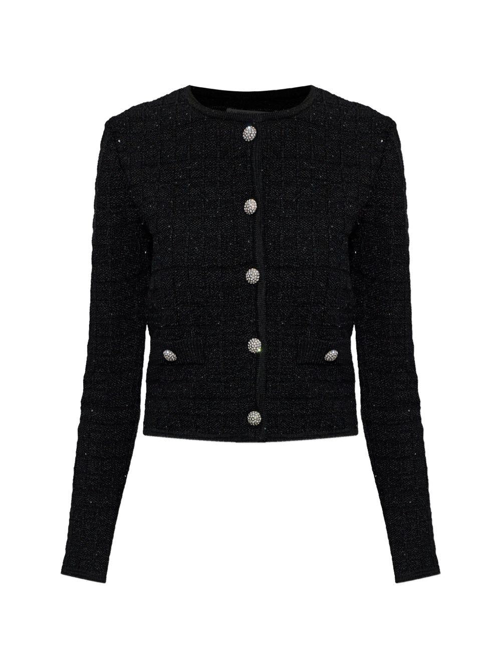 Giacca con bottoni gioiello in nero Alessandra Rich - donna 