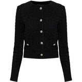 Giacca con bottoni gioiello in nero Alessandra Rich - donna 