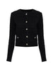 Alessandra Rich Black Jewel Button Jacket - women