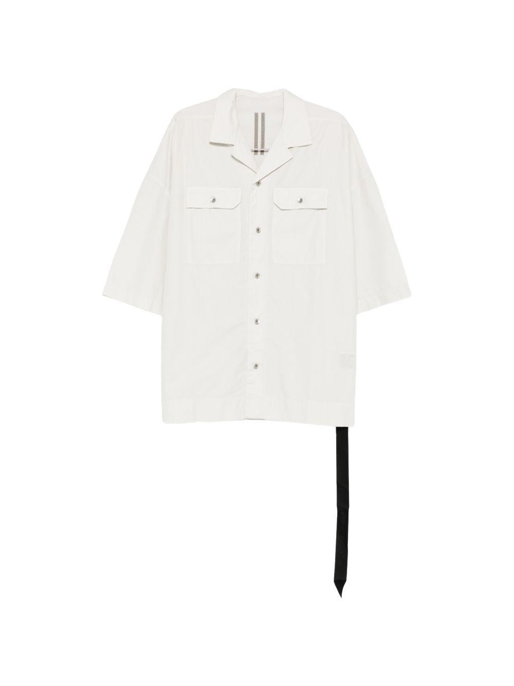 Camicia con tasche in beige Rick owens drkshdw - uomo 